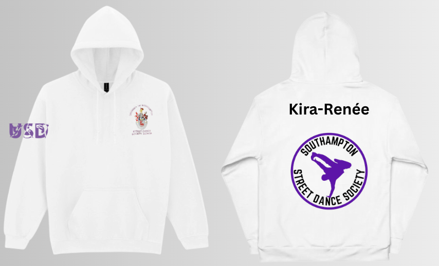 Street Dance White Hoodie